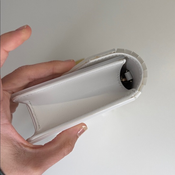 NWT MICHAEL Michael Kors Barbara Medium Envelope purse optic white - Picture 8 of 10